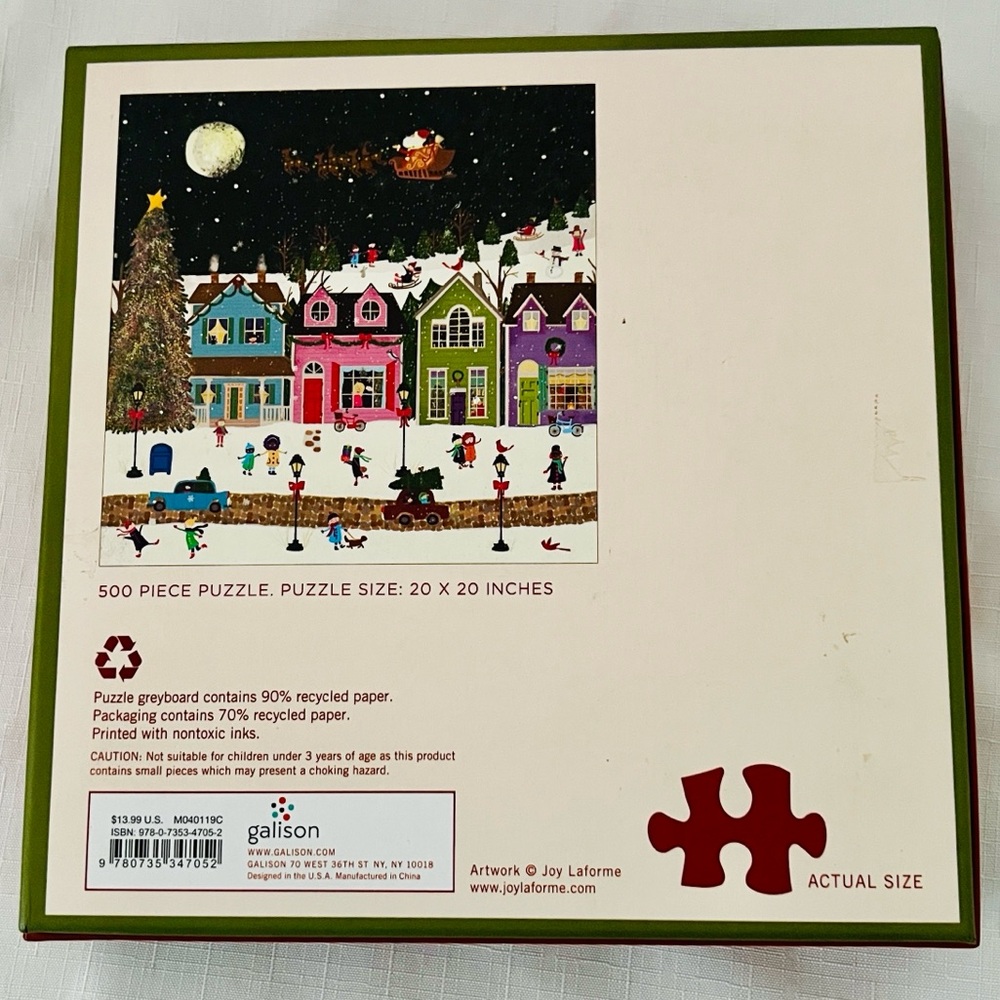 Galison~Winter Wonderland / 500 Piece~Puzzle - Picture 3 of 8